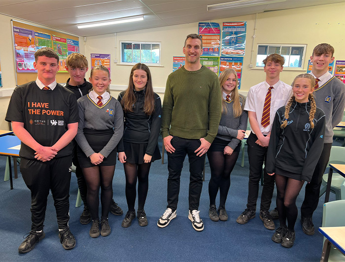 Sam Warburton visits WHS